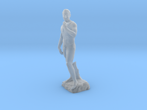 David Statue in Clear Ultra Fine Detail Plastic