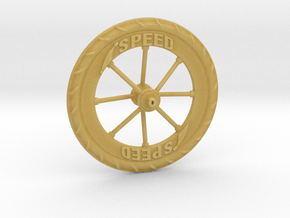 Pocket highway wheel set in Tan Fine Detail Plastic