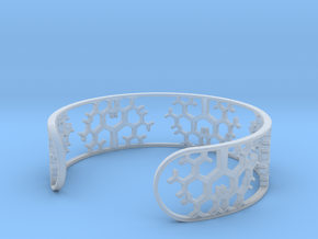 Geometric Tree Bracelet 7in (18cm) in Clear Ultra Fine Detail Plastic