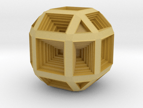 Hypno Cube in Tan Fine Detail Plastic