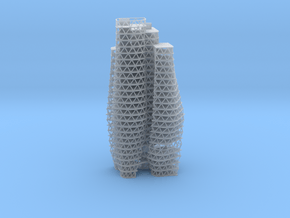 Decryption Tower 64th Scale  in Clear Ultra Fine Detail Plastic