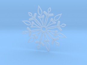 Snowflake in Clear Ultra Fine Detail Plastic