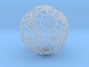 iFTBL Xmas Snow Ball / The One - Ornament 60mm in Clear Ultra Fine Detail Plastic