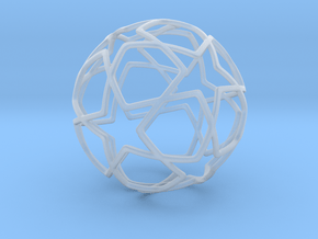 iFTBL Ornament / Star Ball - 40 mm in Clear Ultra Fine Detail Plastic