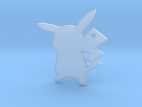 Pikachu Pendant in Clear Ultra Fine Detail Plastic