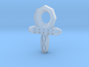 Small Ankh in Clear Ultra Fine Detail Plastic