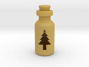 Small Bottle (Christmas Tree) in Tan Fine Detail Plastic