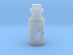 Small Bottle (jingle Bell) in Clear Ultra Fine Detail Plastic
