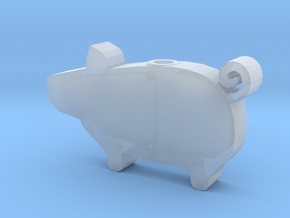 DRAW HC ornament - piggy in Clear Ultra Fine Detail Plastic