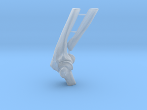 Supported Elbow in Clear Ultra Fine Detail Plastic