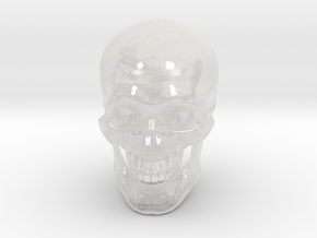 Realistic Human Skull With Removable Jaw V.2.00 in Clear Ultra Fine Detail Plastic