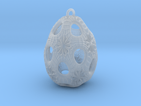 Christmas Egg 1 - Ha in Clear Ultra Fine Detail Plastic
