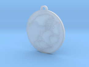 Pangea Pendant in Clear Ultra Fine Detail Plastic