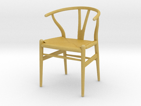 Hans Wegner Wishbone Chair - 1/18 Lundby Scale in Tan Fine Detail Plastic
