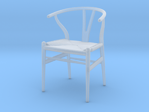 Hans Wegner Wishbone Chair - 1/18 Lundby Scale in Clear Ultra Fine Detail Plastic