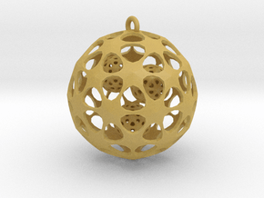 Hadron Ball - 3cm in Tan Fine Detail Plastic