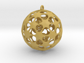 Hadron Ball - 3.5cm in Tan Fine Detail Plastic