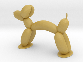 Balloon Animal Dog in Tan Fine Detail Plastic