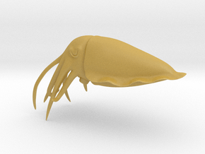 Cuttlefish Statue in Tan Fine Detail Plastic
