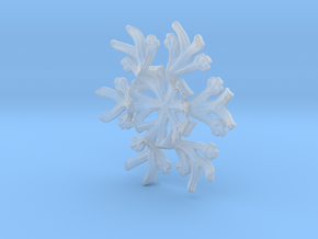 Snowflake Candle Stand 1 - d=60mm in Clear Ultra Fine Detail Plastic