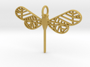 Geometric Dragonfly in Tan Fine Detail Plastic