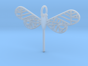 Geometric Dragonfly in Clear Ultra Fine Detail Plastic