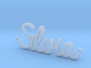 Silvia Pendant  in Clear Ultra Fine Detail Plastic