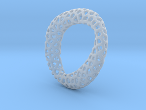 Voronoi pendant mobius in Clear Ultra Fine Detail Plastic