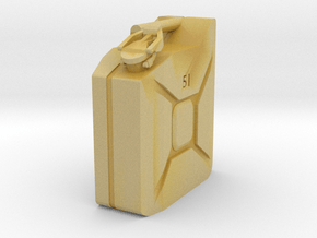 5L Jerry Can 1/10 scale in Tan Fine Detail Plastic