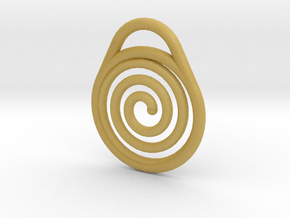 DRAW pendant - hypnotize in Tan Fine Detail Plastic