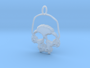 Skull Light Pendant in Clear Ultra Fine Detail Plastic