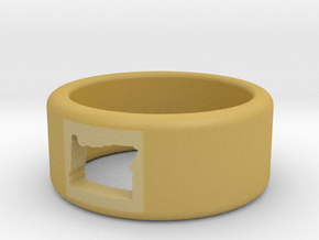 OREGON RING (17mm interior diameter) in Tan Fine Detail Plastic