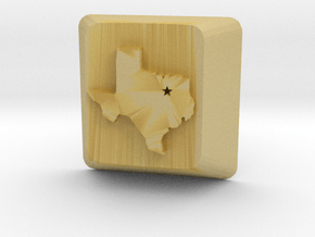 Dallas Texas Keycap Cherry Mx Switch in Tan Fine Detail Plastic