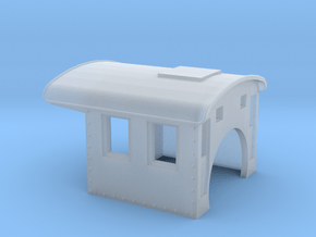 Steel cab for MDC / Athearn 2-6-0 N gauge in Clear Ultra Fine Detail Plastic