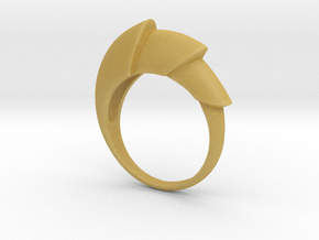 Nautical_Ring in Tan Fine Detail Plastic