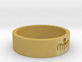 Spectre Ring - Size 8 ½ in Tan Fine Detail Plastic