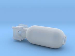 DRAW pendant - color plastic bomb in Clear Ultra Fine Detail Plastic