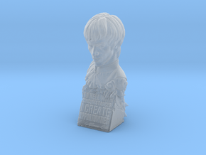 Bruce Lee Bust with Quote, Size M in Clear Ultra Fine Detail Plastic