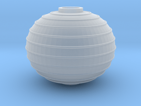 Ribbed Bed Finial in Clear Ultra Fine Detail Plastic