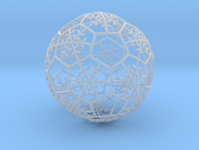 iFTBL Xmas Snow Ball / The One - Ornament 60mm ' in Clear Ultra Fine Detail Plastic