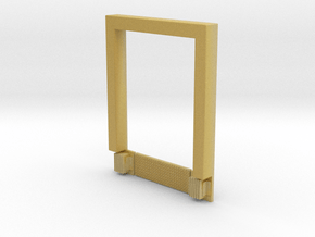 8x10 Roll Up Door; Open w/Leveler - Surface in Tan Fine Detail Plastic
