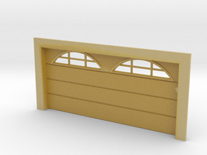 Double Car Residential - Arch Windows in Tan Fine Detail Plastic