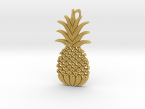 Reddit Pineapple Trees LOGO in Tan Fine Detail Plastic