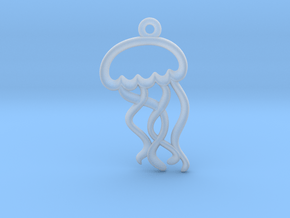 Tiny Jellyfish Charm in Clear Ultra Fine Detail Plastic