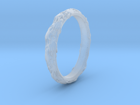 Ring of hands in Clear Ultra Fine Detail Plastic