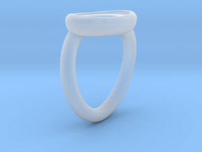 Heart Ring in Clear Ultra Fine Detail Plastic