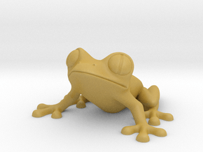 SuperTreefrog - 3D Printing Classic Designer Toy  in Tan Fine Detail Plastic