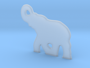 Elephant in Clear Ultra Fine Detail Plastic