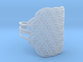 FLOWER OF LIFE Ring Nº32 in Clear Ultra Fine Detail Plastic