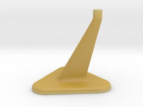 Model Stand / 3mm diameter on top in Tan Fine Detail Plastic